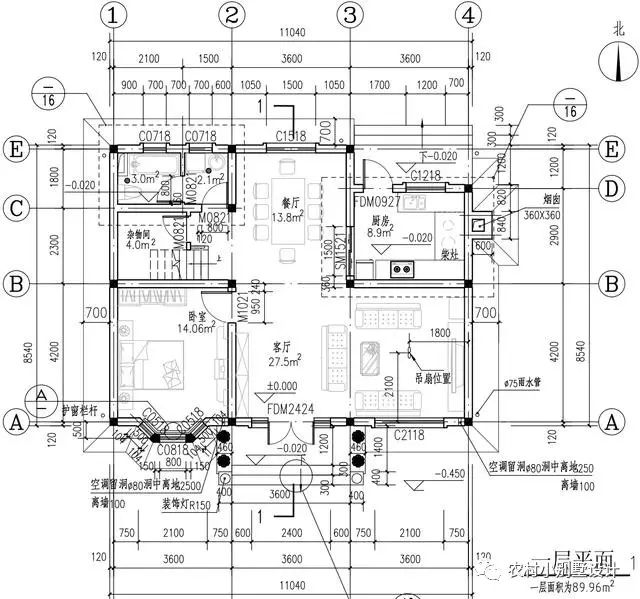 11X9米二層簡單農(nóng)村住宅圖，氣質(zhì)很適合農(nóng)村建
