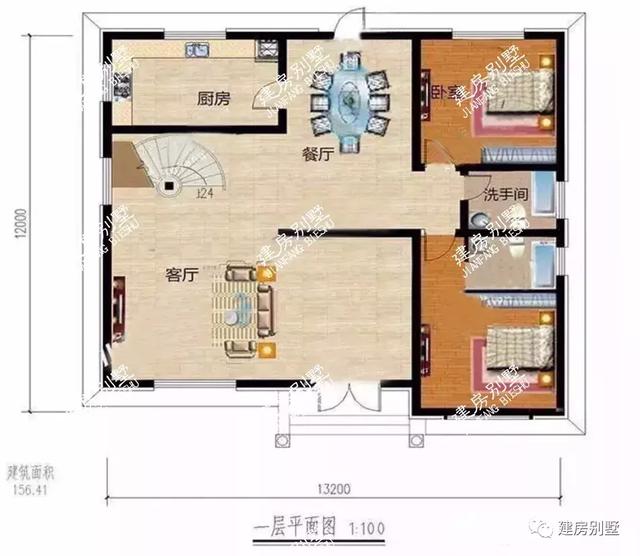 兩棟很實(shí)用的農(nóng)村二層別墅設(shè)計(jì)圖，第一棟不僅戶型通透且?guī)D(zhuǎn)樓梯設(shè)計(jì)。