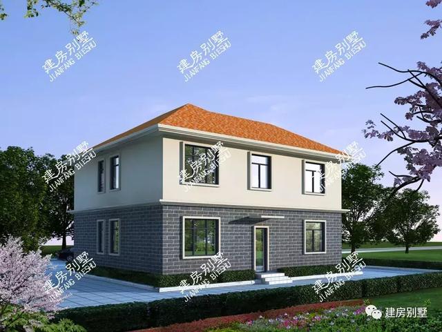 兩棟很實(shí)用的農(nóng)村二層別墅設(shè)計(jì)圖，第一棟不僅戶型通透且?guī)D(zhuǎn)樓梯設(shè)計(jì)。