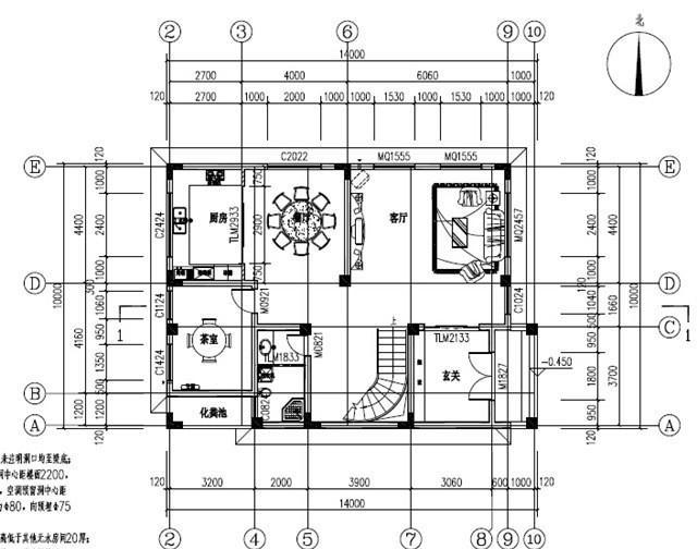 新農(nóng)村四層自建房，戶型設計極其豪華，帶挑空客廳+旋轉樓梯，主體造價100萬左右。