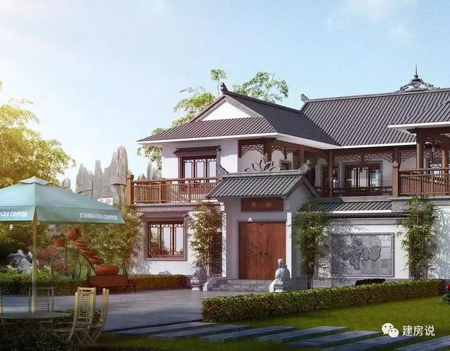 19X16米二層中式別墅設計圖，自帶中井和露臺花園，你想要的樣子它都有！