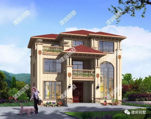 三棟都是很潮的歐式農(nóng)村自建房，第二棟堪稱經(jīng)典中的經(jīng)典，建的人實(shí)在是太多了。