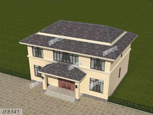 二層經典的歐式別墅設計圖，經典耐看，經濟又實用。