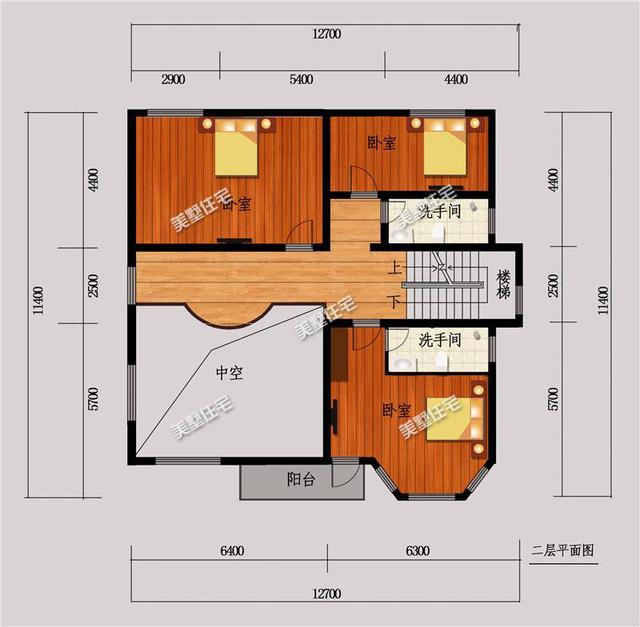 歐式三層農(nóng)村別墅設(shè)計(jì)圖，布局好，時(shí)尚，挑空復(fù)式樓11X11米，七室三廳！