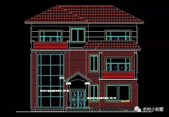 11.5x11米三層住宅設(shè)計(jì)圖，實(shí)用坡屋頂帶露臺(tái)