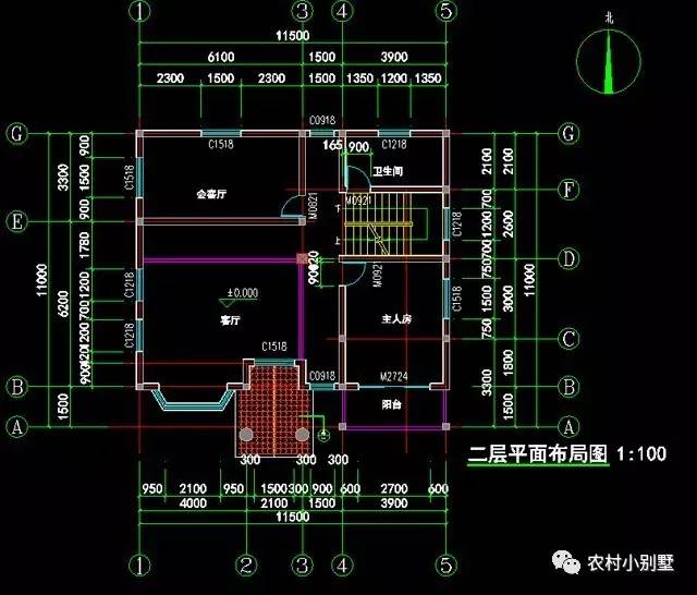 11.5x11米三層住宅設(shè)計(jì)圖，實(shí)用坡屋頂帶露臺(tái)