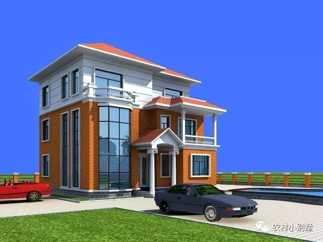 11.5x11米三層住宅設(shè)計(jì)圖，實(shí)用坡屋頂帶露臺(tái)