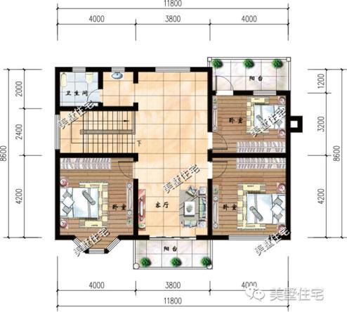 6款二層別墅設(shè)計(jì)圖，特意為小宅基地住戶設(shè)計(jì)，每套都戶型精美經(jīng)濟(jì)實(shí)用