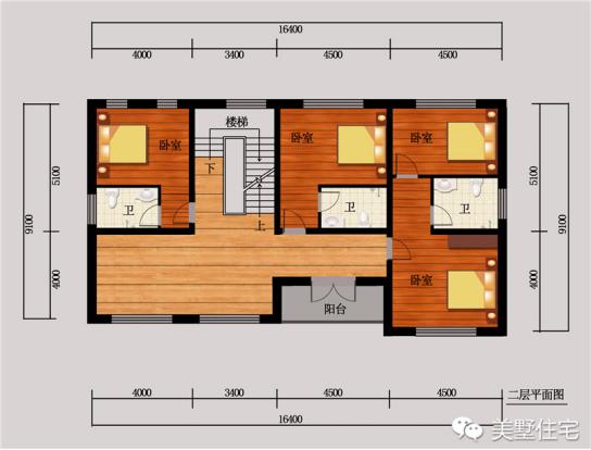 二層中式別墅設(shè)計(jì)圖，帶庭院有涼亭，保留傳統(tǒng)又融合了現(xiàn)代風(fēng)格