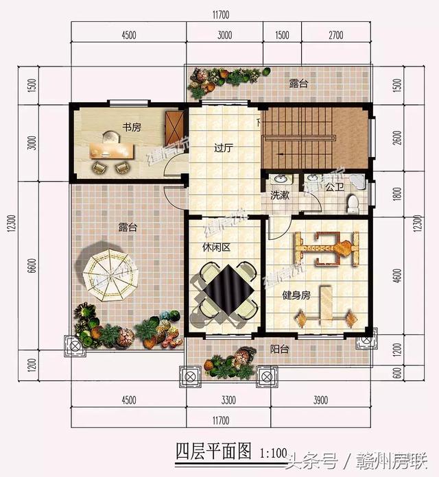 新中式別墅設計圖，建筑面積500平，配色經典大方，表現出東方文化的內斂氣質
