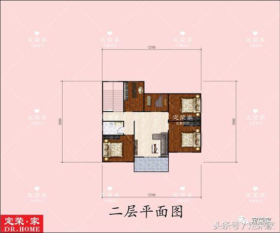 獨(dú)棟二層別墅設(shè)計施工圖，面積223.98㎡，外觀清新，內(nèi)部布局合理