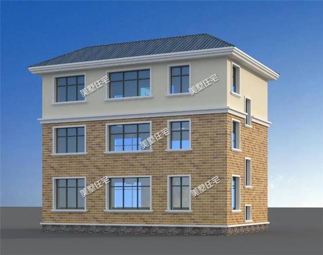 三層簡歐別墅設計圖，9室4廳加露臺，占地86.6平，簡直是小宅基地的福利