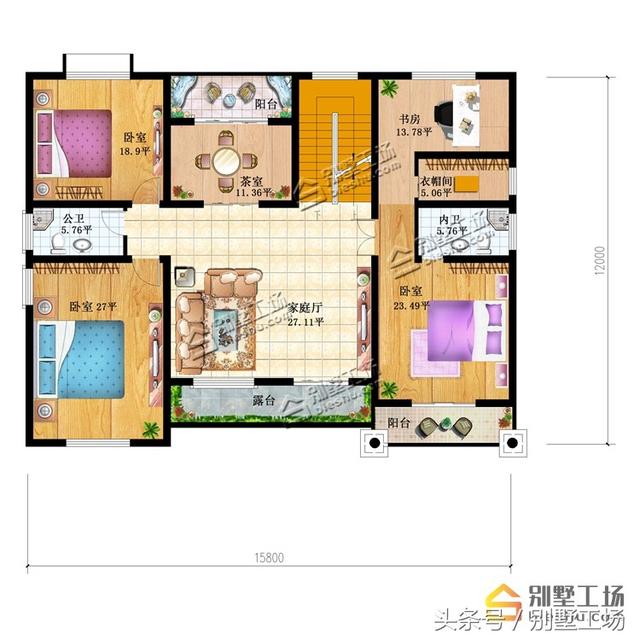 8款二層帶車(chē)庫(kù)的農(nóng)村別墅設(shè)計(jì)圖，建筑造價(jià)經(jīng)濟(jì)，帶車(chē)庫(kù)也很方便