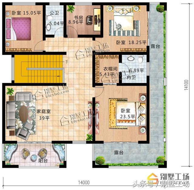 8款二層帶車(chē)庫(kù)的農(nóng)村別墅設(shè)計(jì)圖，建筑造價(jià)經(jīng)濟(jì)，帶車(chē)庫(kù)也很方便