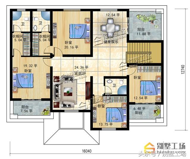 8款二層帶車(chē)庫(kù)的農(nóng)村別墅設(shè)計(jì)圖，建筑造價(jià)經(jīng)濟(jì)，帶車(chē)庫(kù)也很方便