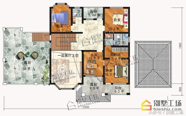 8款二層帶車(chē)庫(kù)的農(nóng)村別墅設(shè)計(jì)圖，建筑造價(jià)經(jīng)濟(jì)，帶車(chē)庫(kù)也很方便