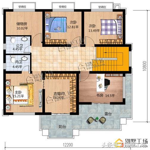 2024年新款農(nóng)村二層別墅戶型設(shè)計(jì)，帶超大臥室和露臺(tái)花園，你一定喜歡
