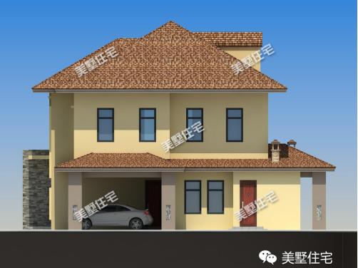 現(xiàn)代風(fēng)格二層農(nóng)村別墅設(shè)計(jì)圖，帶閣樓+土灶，外觀經(jīng)典實(shí)用性強(qiáng)。