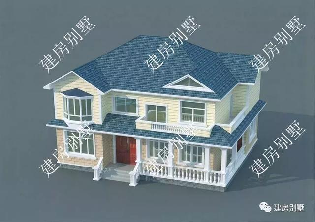 兩款二層別墅設(shè)計(jì)圖，經(jīng)濟(jì)實(shí)用，第一棟主體20萬都不到。