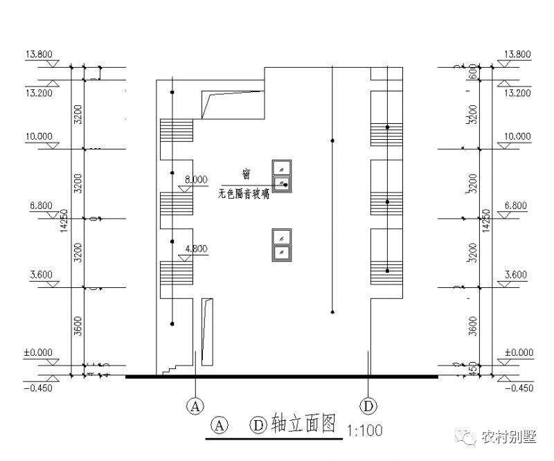 12x8現(xiàn)代四層米農(nóng)村自建房圖，可商住兩用