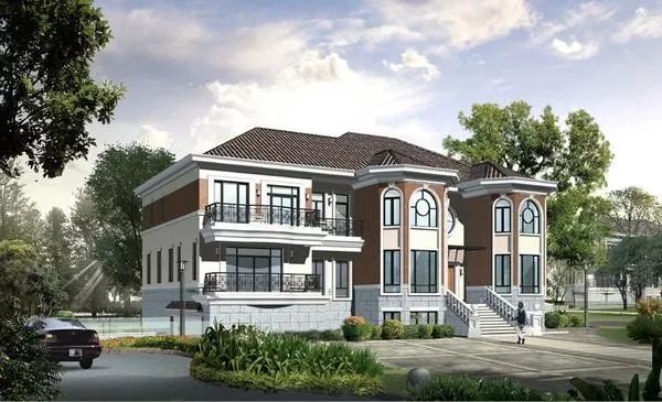 20x13米二層帶地下室別墅，復式客廳+雙車庫