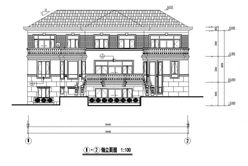 20x13米二層帶地下室別墅，復式客廳+雙車庫
