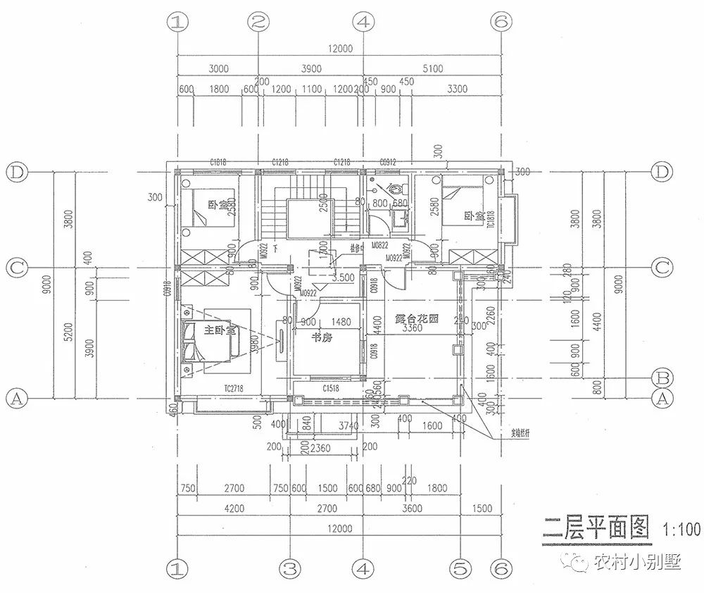 12x9米經(jīng)濟(jì)實用二層帶露臺農(nóng)村小樓房設(shè)計圖，推薦