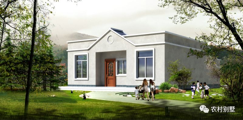 一層平屋頂農(nóng)村自建房設(shè)計(jì)圖，簡(jiǎn)單易造，主體10萬左右