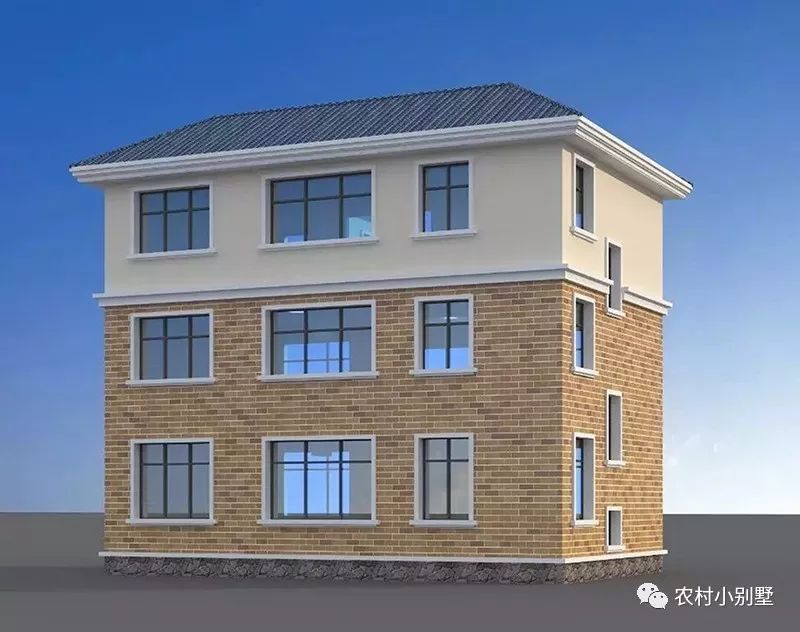 占地85平小戶型三層農村小樓設計圖，戶型雖小，五臟俱全