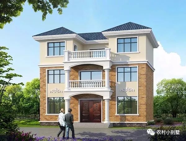 占地85平小戶型三層農村小樓設計圖，戶型雖小，五臟俱全