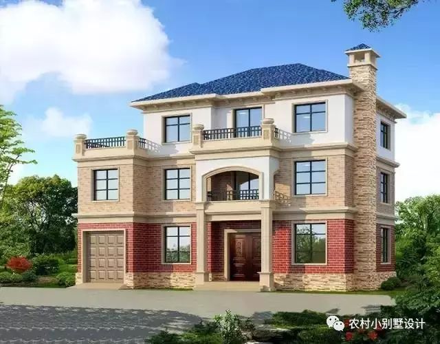 開間15米進(jìn)深11.5米三層帶車庫別墅設(shè)計(jì)圖，外觀精美
