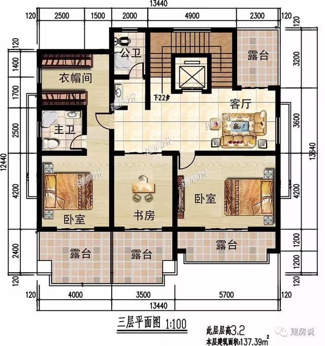 三層16X13米歐式別墅設(shè)計圖，占地200平左右漂亮又大氣。