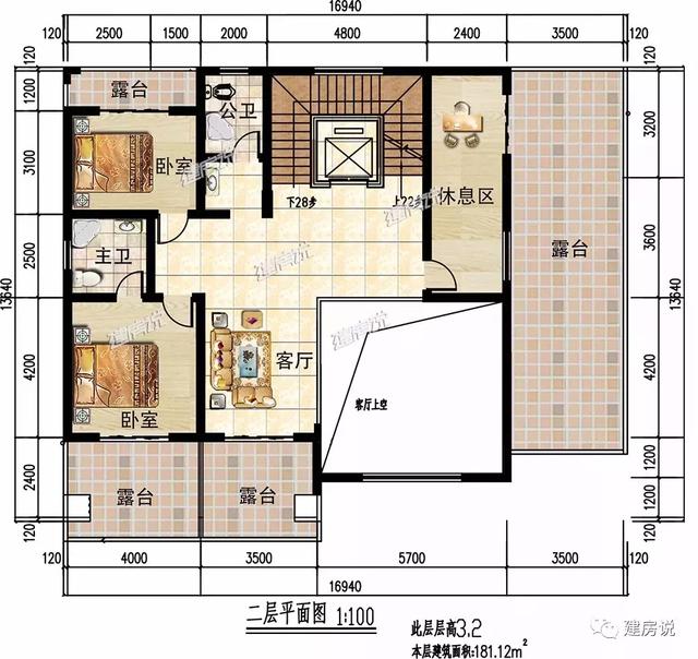 三層16X13米歐式別墅設(shè)計圖，占地200平左右漂亮又大氣。