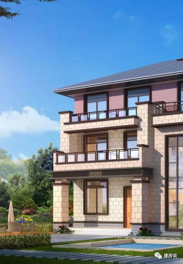 三層16X13米歐式別墅設(shè)計圖，占地200平左右漂亮又大氣。