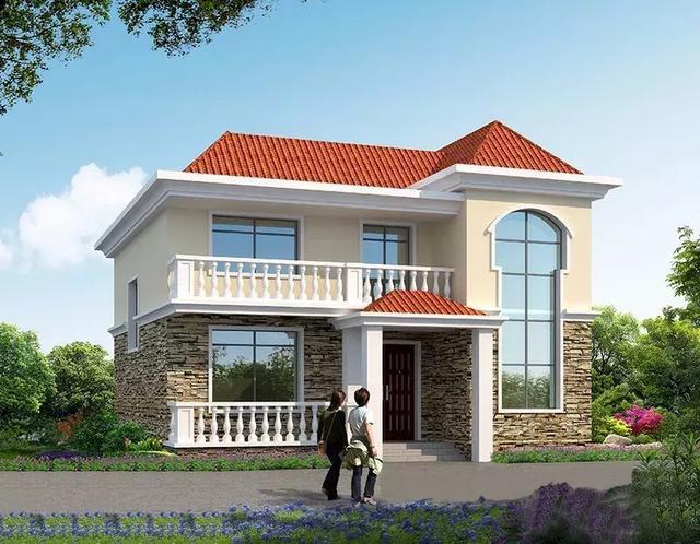 兩棟二層別墅設(shè)計(jì)圖，占地小，造價(jià)低，色彩絢麗，干凈明亮，相信你看了一定會(huì)喜歡。