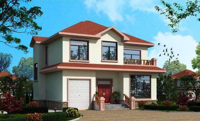 兩棟二層別墅設(shè)計(jì)圖，占地小，造價(jià)低，色彩絢麗，干凈明亮，相信你看了一定會(huì)喜歡。