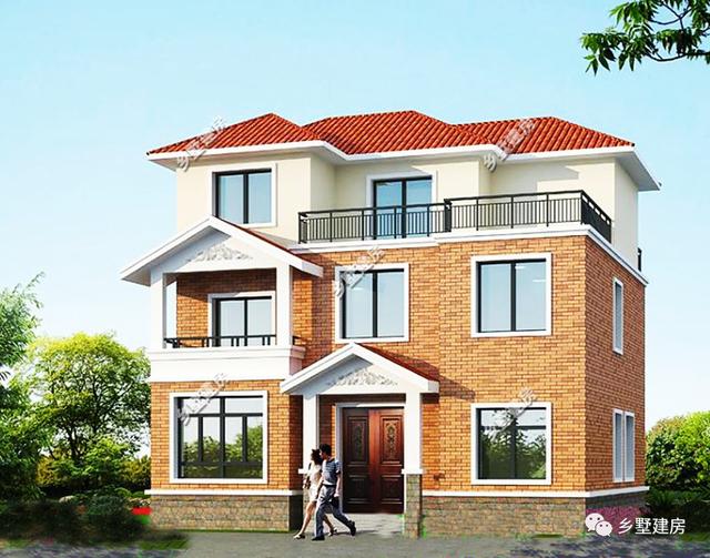 11X10米的三層農村別墅設計圖，款款不到30萬，25萬左右就能搞定，接地氣的房子你們喜歡嗎？