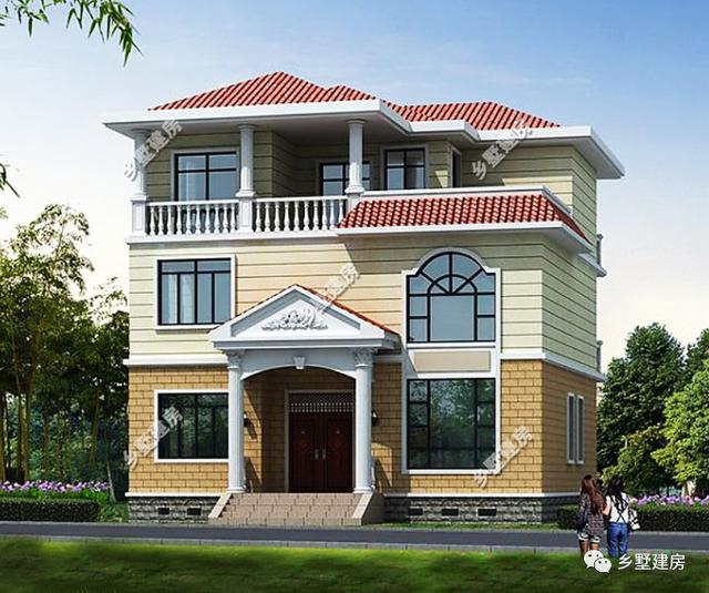 11X10米的三層農村別墅設計圖，款款不到30萬，25萬左右就能搞定，接地氣的房子你們喜歡嗎？