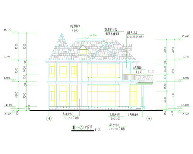 超經(jīng)典的二層歐式別墅設(shè)計(jì)圖，占地面積250平方米，非常時(shí)尚，你喜歡這樣的嗎？