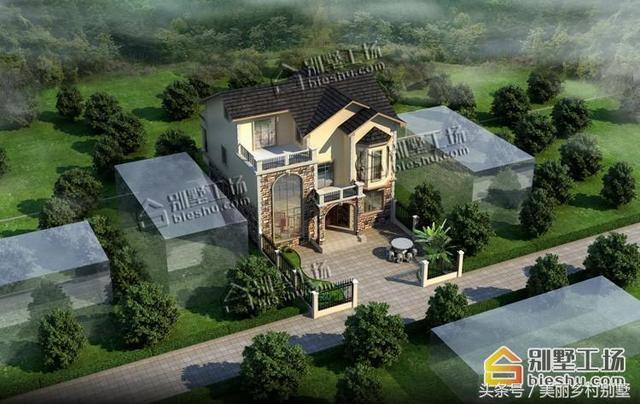 簡(jiǎn)約三層農(nóng)村自建房，造價(jià)適中，宅基地不大的建起來很合適。