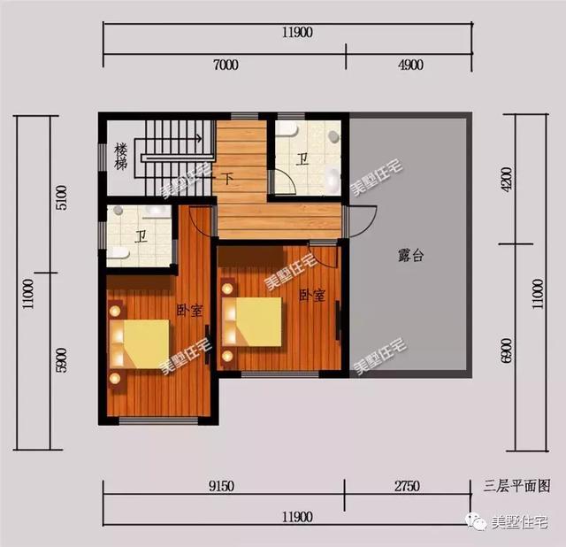 三層別墅設(shè)計圖，帶神臺+柴火房，特別適合現(xiàn)代農(nóng)村生活。