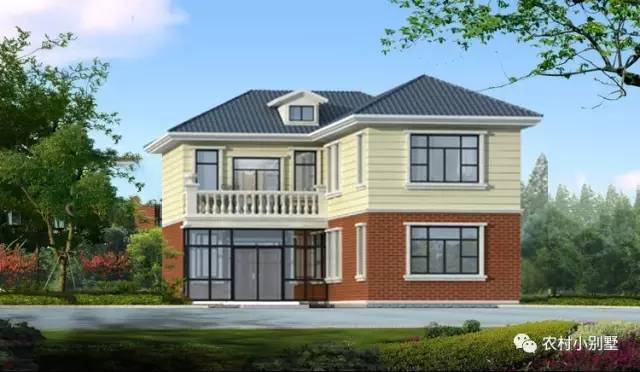 5套面寬10米左右的農(nóng)村二層小樓設(shè)計圖，個個都是精品