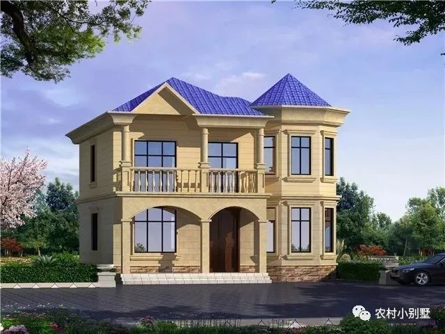 5套面寬10米左右的農(nóng)村二層小樓設(shè)計圖，個個都是精品