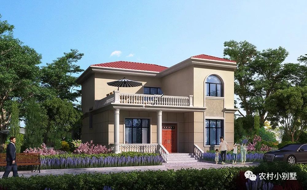 占地125平雙層二層小樓設(shè)計圖,適合農(nóng)村建的小別墅!