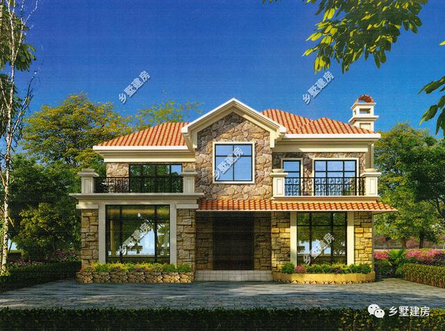 兩棟二層農(nóng)村別墅設計圖，造價都是20萬，不僅造價低，而且外觀還大氣、美觀、舒適而又與眾不同。