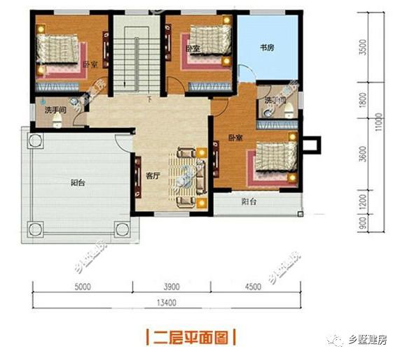 兩棟二層農(nóng)村別墅設計圖，造價都是20萬，不僅造價低，而且外觀還大氣、美觀、舒適而又與眾不同。