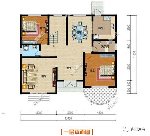 兩棟二層農(nóng)村別墅設計圖，造價都是20萬，不僅造價低，而且外觀還大氣、美觀、舒適而又與眾不同。