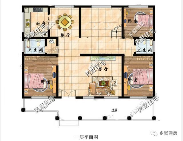 三棟一層別墅設(shè)計圖，造價都是15萬左右，輕輕松松就可以建成！
