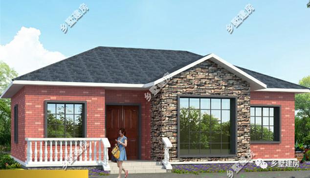 三棟一層別墅設(shè)計圖，造價都是15萬左右，輕輕松松就可以建成！