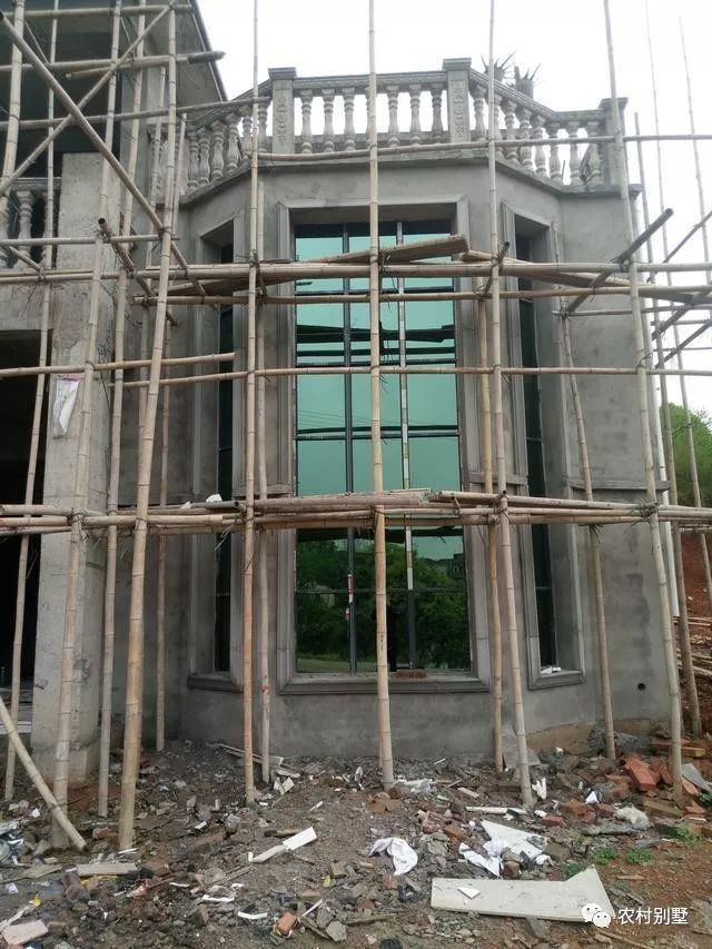 30萬(wàn)老家自建二層小別墅施工過程直播，附圖紙